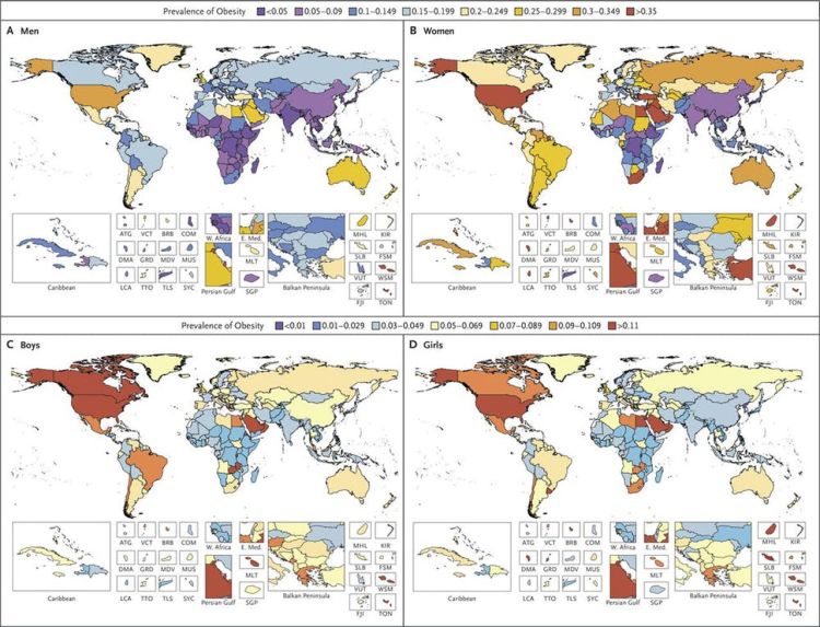 Carte mondiale des taux d_obésité